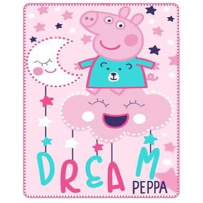 Fliistekk 100x150 Peppa Pig