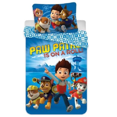 Voodipesukomplekt 100x135 Paw Patrol Ryder Sinine, 2-osaline