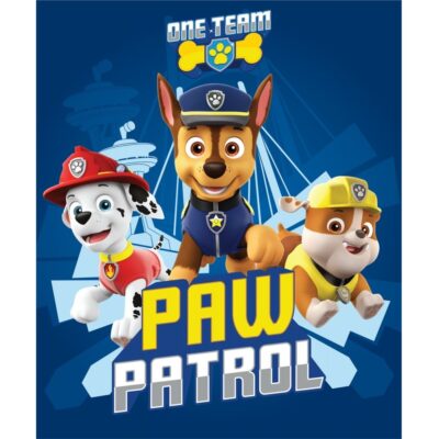 Fliistekk 100x140 Paw Patrol Tumesinine