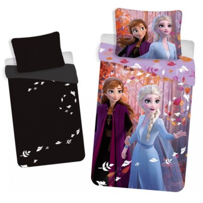 Voodipesukomplekt Pimedas Helendav 140x200 Frozen, 2-osaline