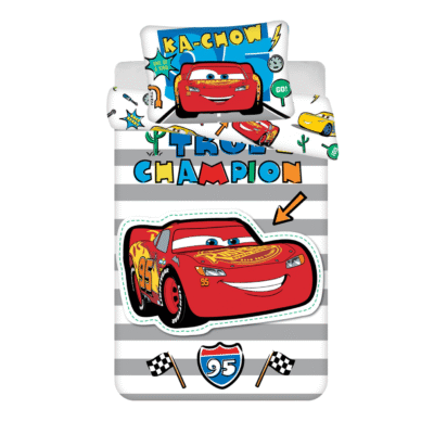 Voodipesukomplekt 100x135 Cars Champion, 2-osaline
