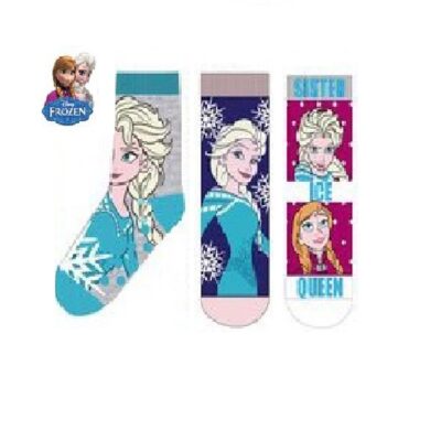 Sokid Frozen 3-pakk, libisemisvastased