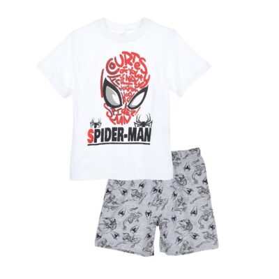 Pidžaama Spiderman (valge/hall)