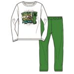 Pidžaama Minecraft (valge/roheline)