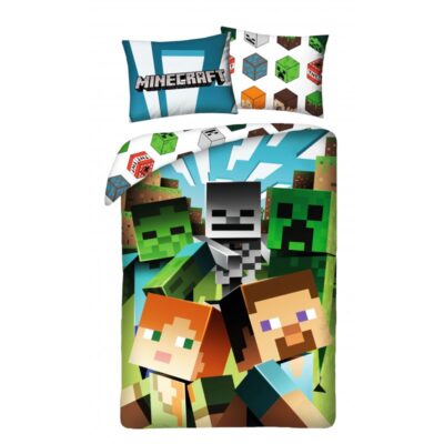 Voodipesukomplekt 140×200 Minecraft Faces, 2-osaline