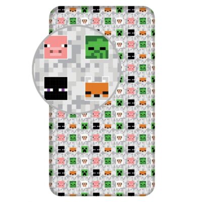 Kummiga Voodilina 90x200 Minecraft