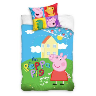 Voodipesukomplekt 140x200+65x65 Peppa Pig, 2-osaline