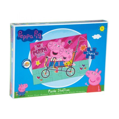 Puzzle Peppa Pig (roosa), 24d