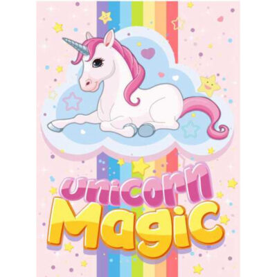 Fliistekk 100x140 Unicorn