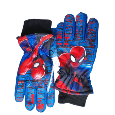 Laste talvekindad Spiderman (helesinised)