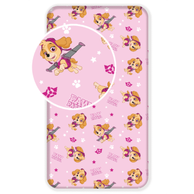 Kummiga Voodilina 90x200 Paw Patrol Skye