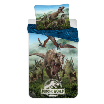 Voodipesukomplekt 140x200 Jurassic World Forest, 2-osaline