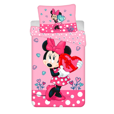 Voodipesukomplekt 140×200 Minnie Hearts, 2-osaline
