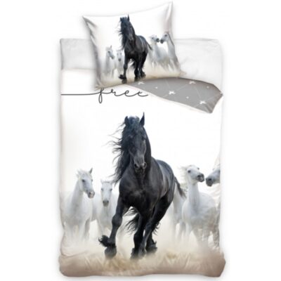 Voodipesukomplekt 140×200+65x65cm Hobused, 2-osaline