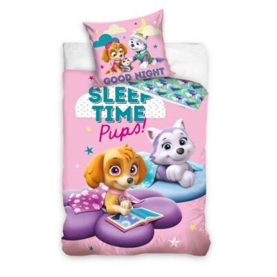 Voodipesukomplekt 100x135 Paw Patrol Sleep Time, 2-osaline