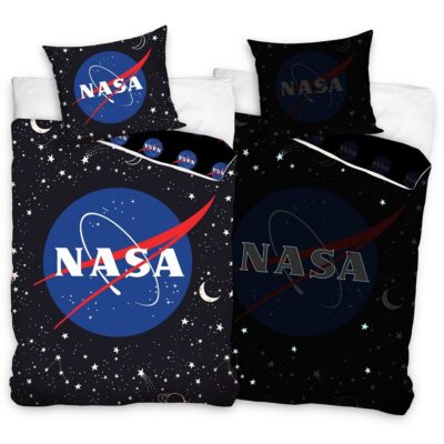 Voodipesukomplekt Pimedas Helendav 140x200+60x70 Nasa, 2-osaline