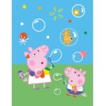 Fliistekk 130x170 Peppa Pig (coral)