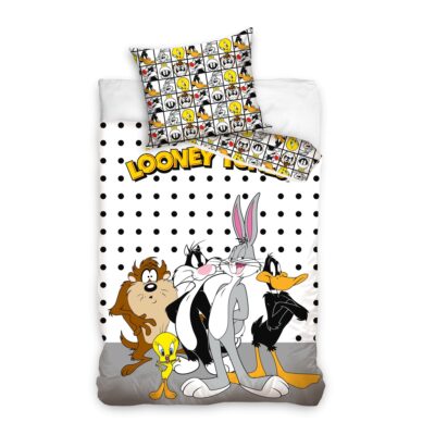 Voodipesukomplekt 150x210+50x60 Looney Tunes, 2-osaline