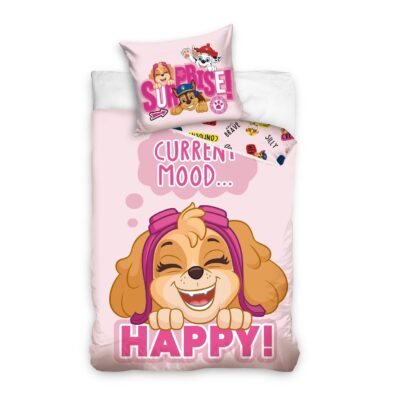 Voodipesukomplekt 140×200 Paw Patrol Skye Happy, 2-osaline