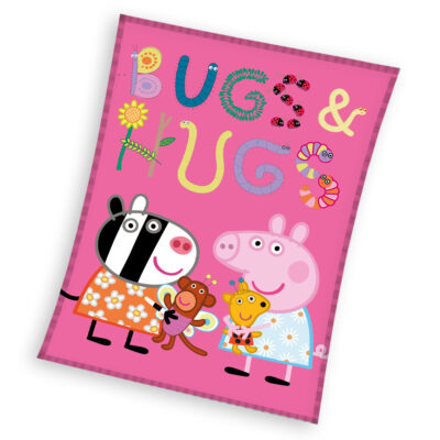 Fliistekk 110x140 Peppa Pig "Hugs"