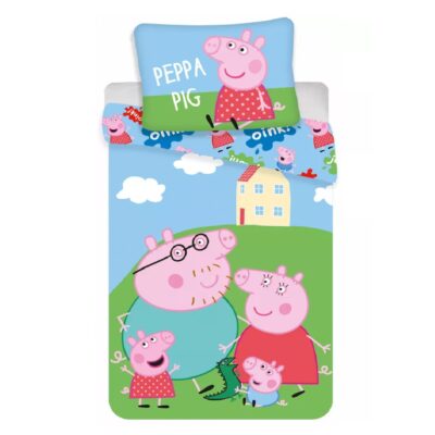 Voodipesukomplekt 100x135 Peppa Pig Sunny Day 2, 2-osaline