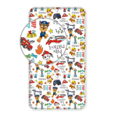 Kummiga Voodilina 90x200 Paw Patrol