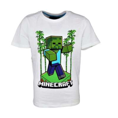 T-särk Minecraft (valge)