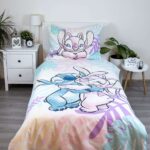 Voodipesukomplekt 140×200+50x70 Lilo un Stitch "Leaves", 2-osaline - Image 2