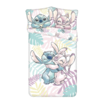 Voodipesukomplekt 140×200+60x80 Lilo un Stitch "Leaves", 2-osaline