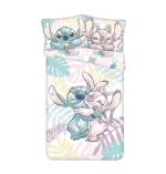 Voodipesukomplekt 140×200+50x70 Lilo un Stitch "Leaves", 2-osaline