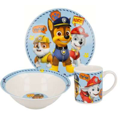 Paw Patrol Boy portselanist õhtusöögikomplekt kinkekarbis