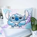 Voodipesukomplekt 140×200+50x70 Lilo un Stitch "Leaves", 2-osaline - Image 3