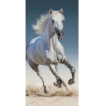 Saunalina 70x140cm White Horse