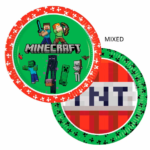 TULEB 30.04. Minecraft taldrikud 23cm, 8tk