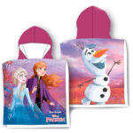 Poncho Frozen 55x110 cm Lilla